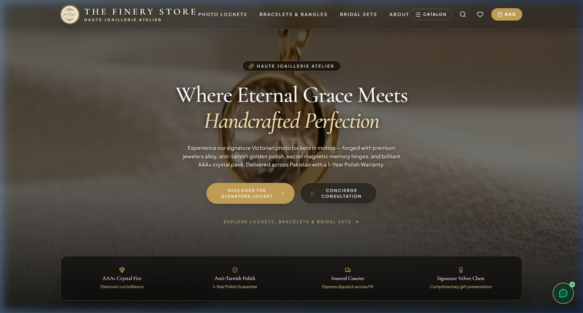 The Finery Store — Luxury Boutique & Fashion Storefront Production Screenshot